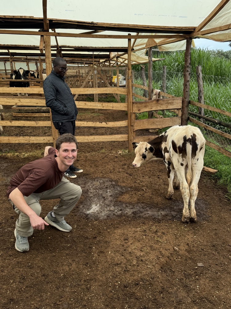 In the field in Kenya