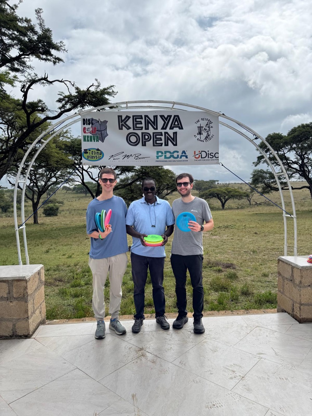 Kenya Open disc golf event on the savanna