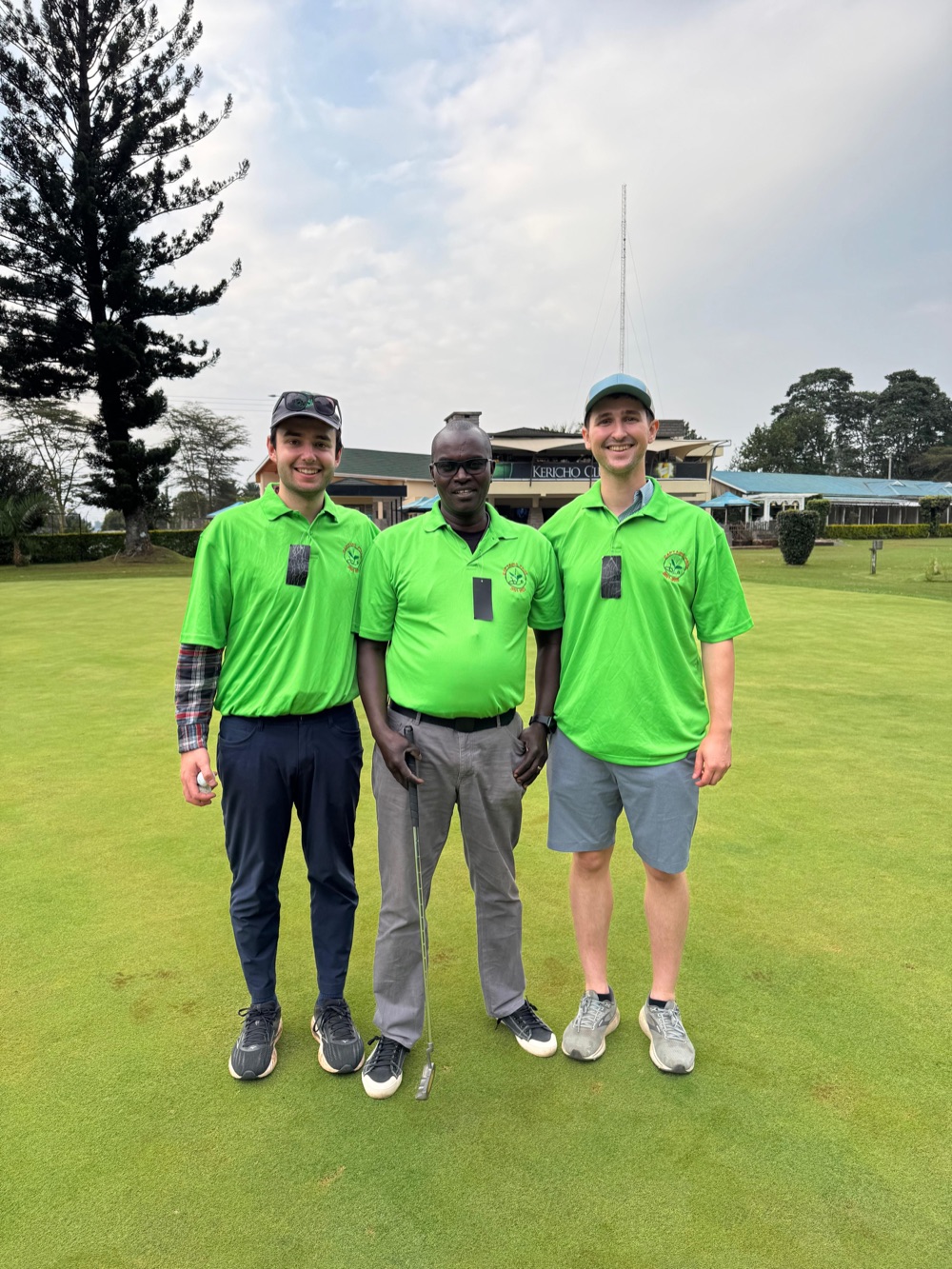 On a golf course in Kenya